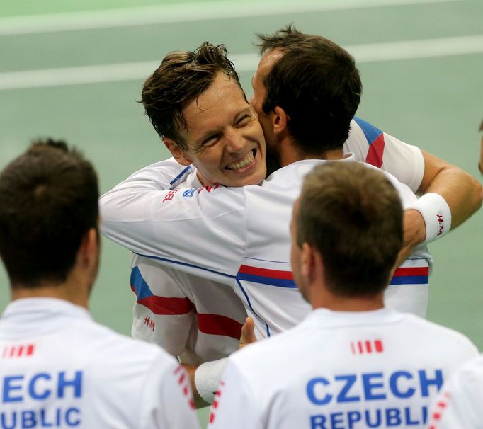 Davis Cup - Česko vs. Nizozemí (česká radost)