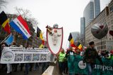 Někteří demonstranti přijeli do belgické metropole z Francie nebo Německa, informovala agentura AP.