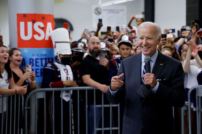 Joe Biden při návštěvě Marylandu.