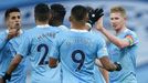 11. kolo anglické Premier League 2020/21, Manchester City - Fulham: Radost fotbalistů City.