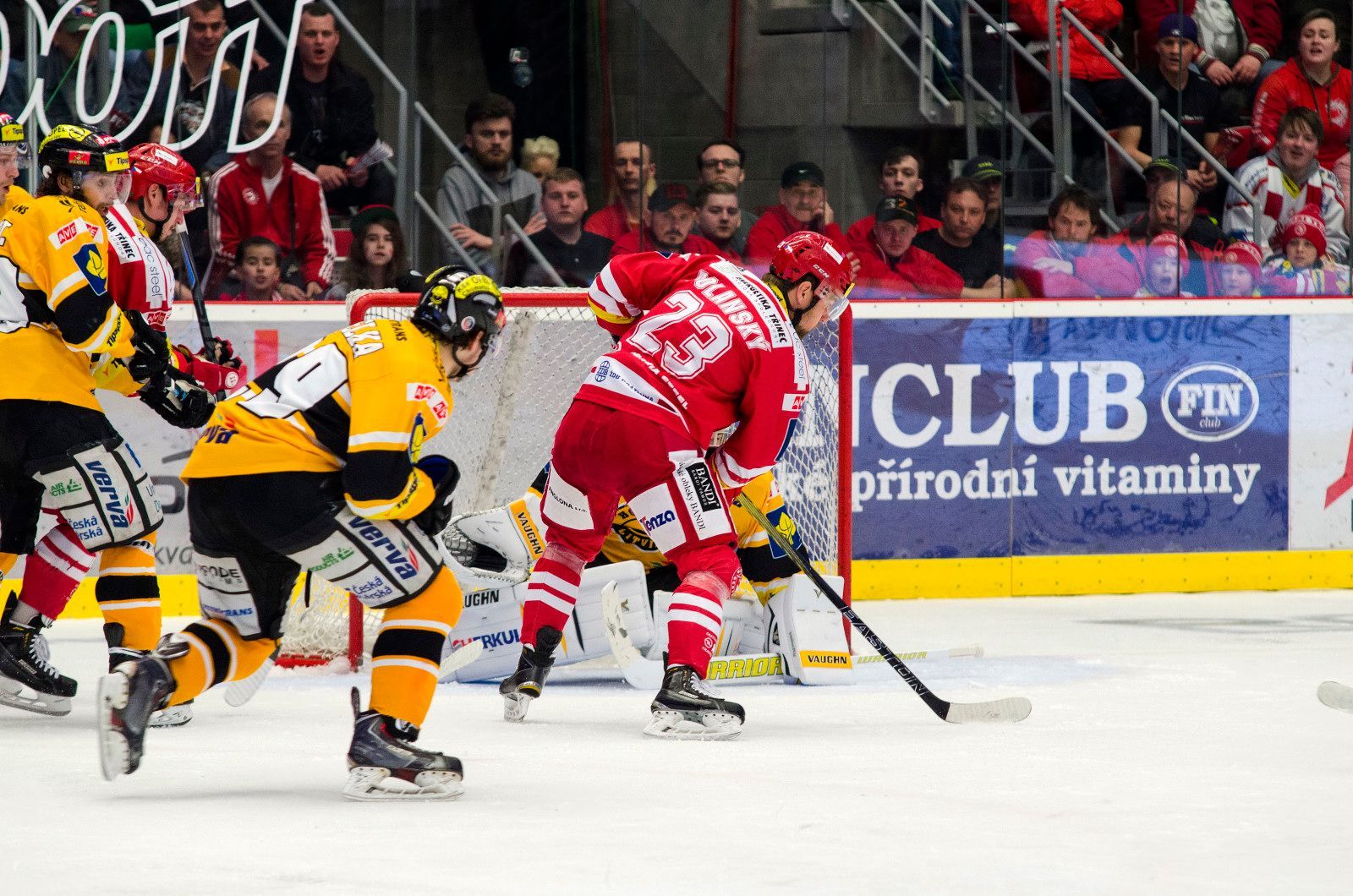 TELH finále, Třinec - Litvínov: Jiří Polanský - Tomáš Pavelka (29)