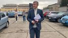 Andrej Babiš při první cestě za voliči po oznámení kandidatury na prezidenta.