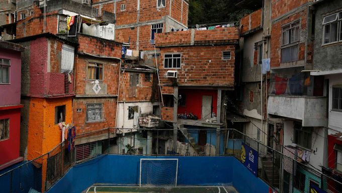 Slum v Riu de Janeiru.