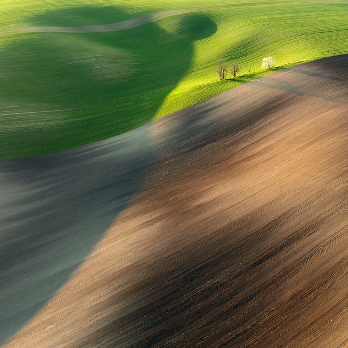 Moravské Slovácko, jižní Morava, fotografie z dronu, fotograf Radek Severa