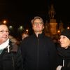 Oslava inaugurace Zemana a demonstrace za svobodná média na Václavském náměstí, Praha, 15.3.2018