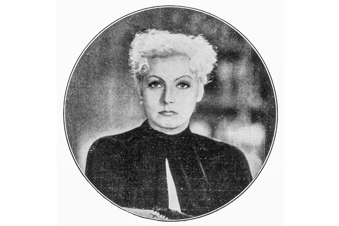 Greta Garbo s blond vlasy na propagačním snímku k filmu Jakou mě chceš (As You Desire Me) z roku 1932, podle hry Luigiho Pirandella.