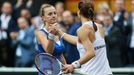 Fed Cup, finále 2014: Petra Kvitová v zápase s Andreou Petkovicovou