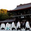 Japonští mniši vítají rok 2019