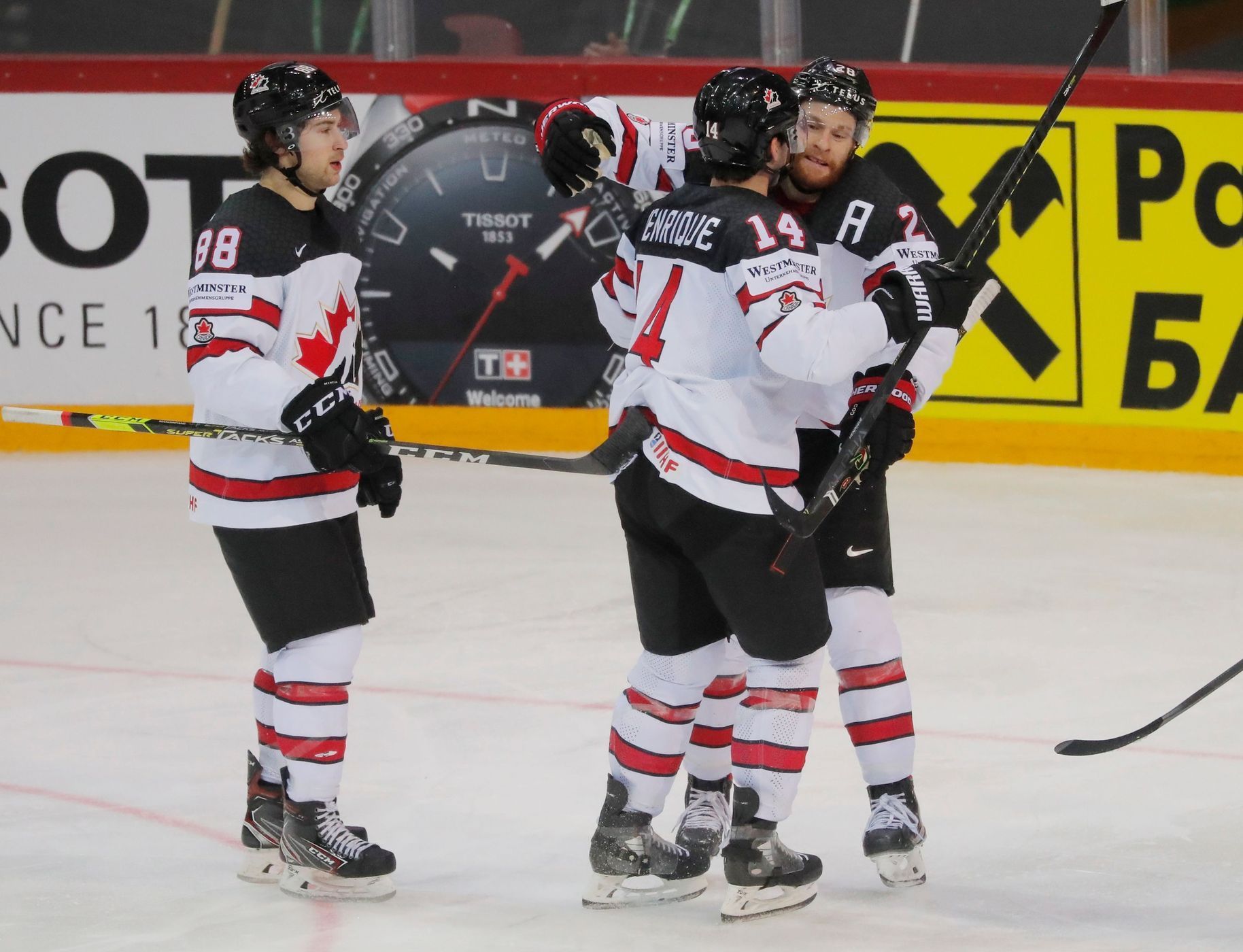 Kanadská radost ve čtvrtfinále Rusko - Kanada na MS 2021