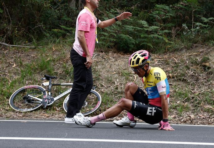 Tour de France 2023: Zraněný Richard Carapaz.