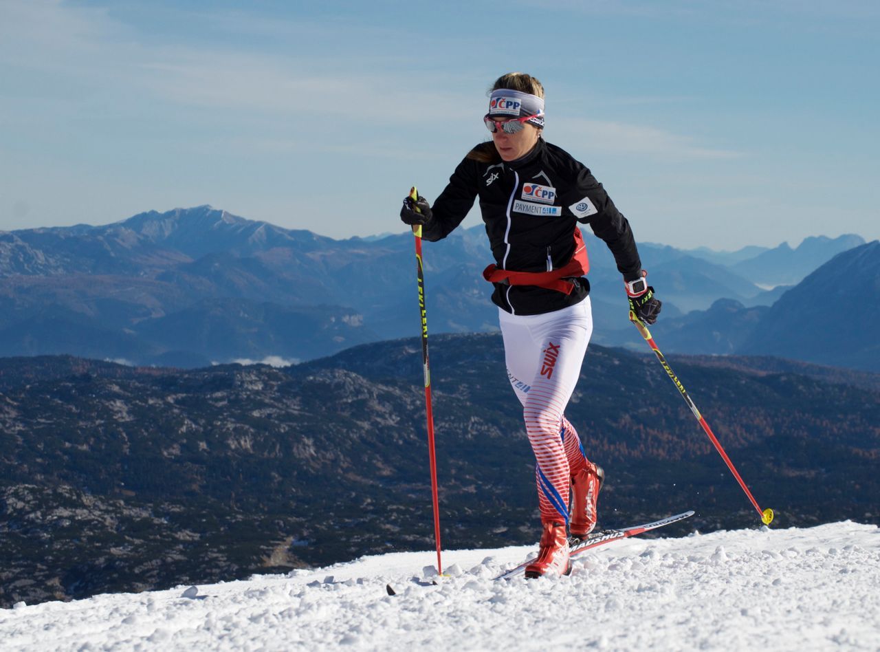 Česká běžkyně na lyžích Eva Vrabcová.