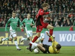 Gólman Wiese zachránil Brémy při pokusu Kiesslinga z Leverkusenu