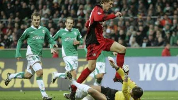 Gólman Wiese zachránil Brémy při pokusu Kiesslinga z Leverkusenu