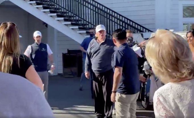 Americký prezident Donald Trump krátce poté, co se dozvěděl, že prohrál volby s Joem Bidenem.