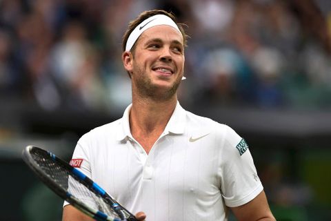 Britský tenista Marcus Willis na Wimbledonu 2016