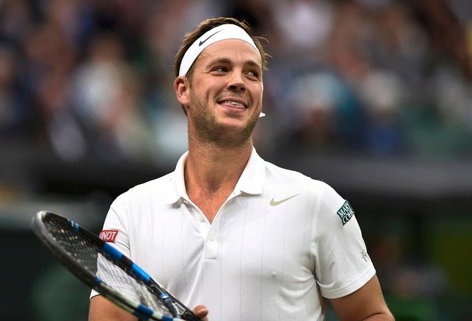 Britský tenista Marcus Willis na Wimbledonu 2016