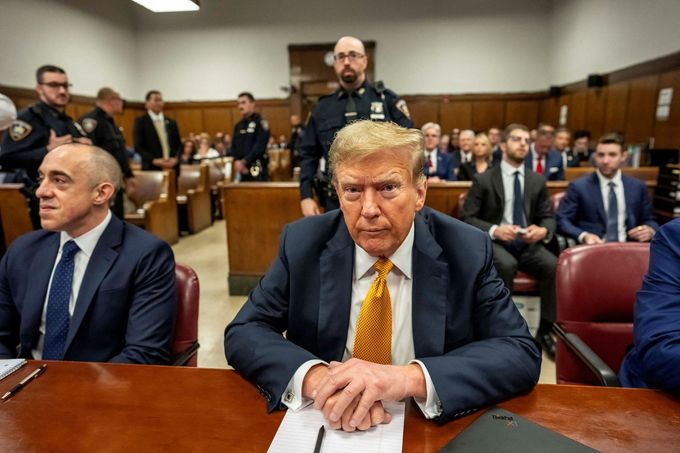 Exprezident Donald Trump u soudu v New Yorku