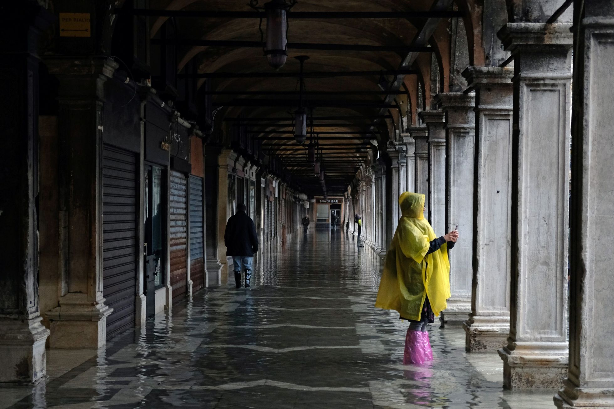Benátky povodeň 17. listopadu