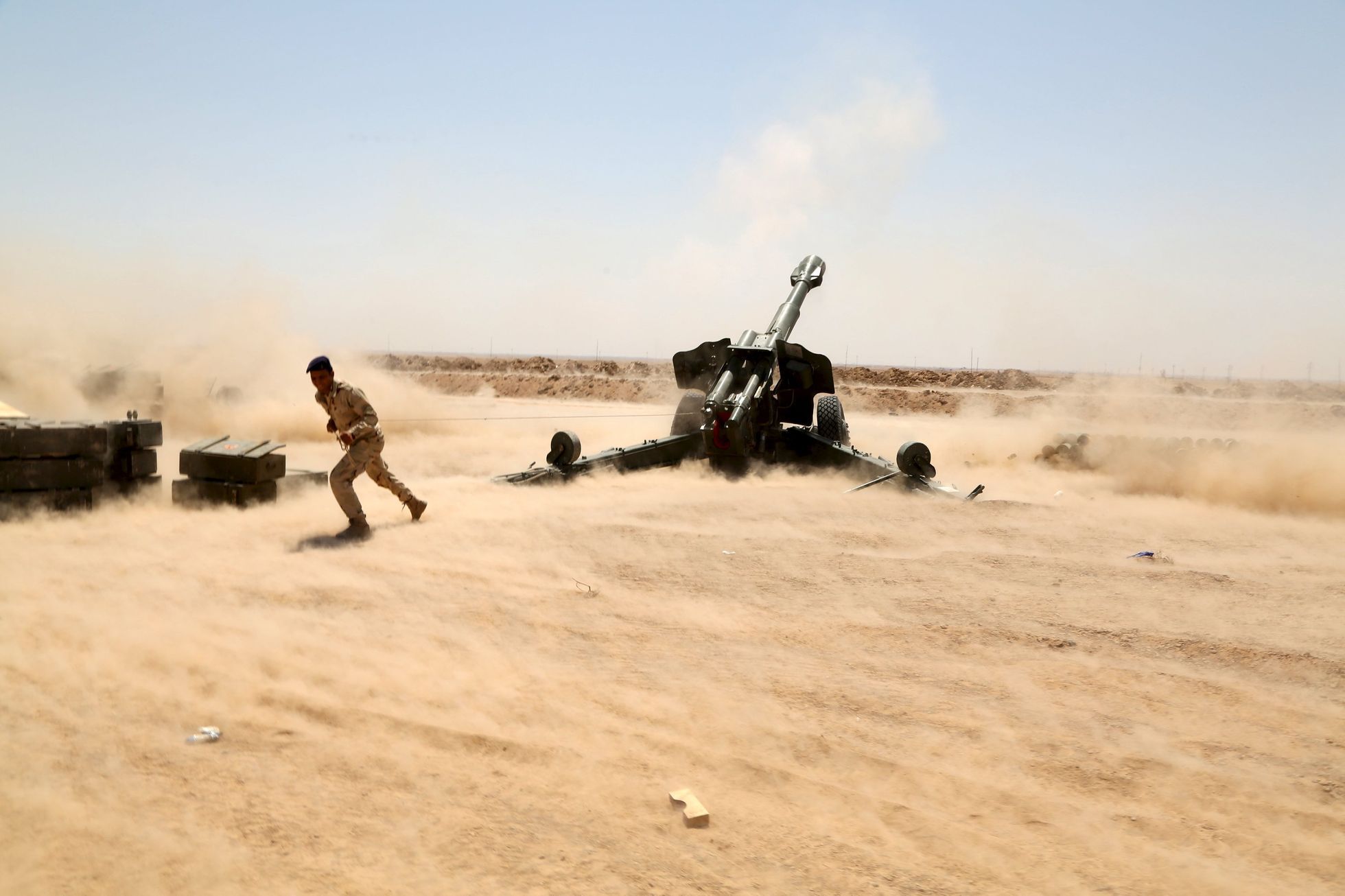 Irácké bezpečnostní síly bojující proti IS v provincii Anbár.