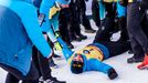 Martin Fourcade ve stíhacím závodě mužů v rámci SP v Kontiolahti