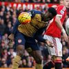 Arsenal's Danny Welbeck scores their first goal