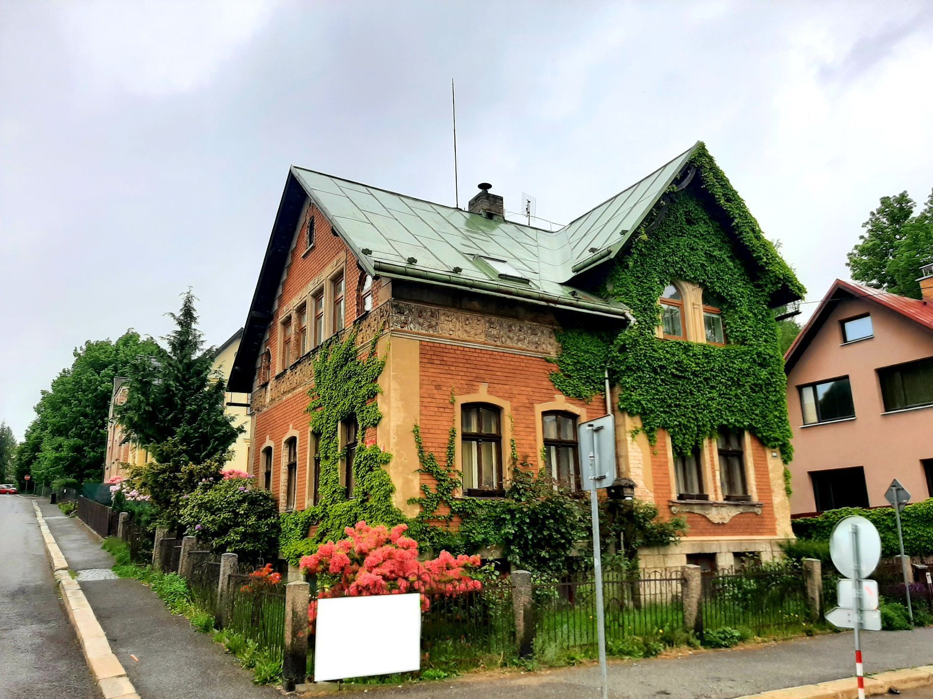 Jablonec, vily, architektonické vycházky