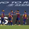 Barcelona slaví gól ve čtvrtfinále LM Barcelona - Bayern