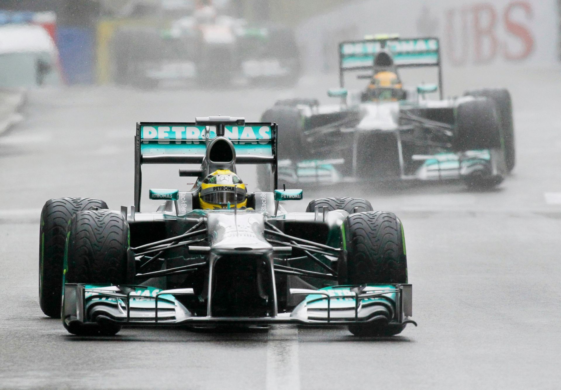 VC Monaka 2013: Nico Rosberg, Mercedes a Lewis Hamilton, Mercedes