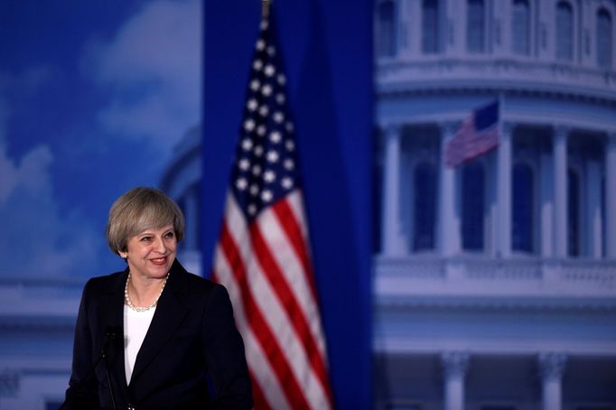 Britská premiérka Theresa Mayová v USA.