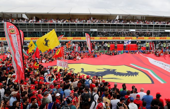 F1, VC Itálie 2018:Fanoušci Ferrari