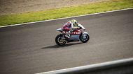 Filip Salač na motocyklu Moto2 týmu Gresini Racing při VC Japonska 2023