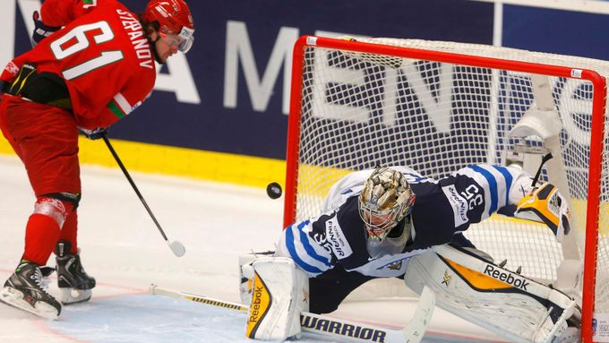 Pekka Rinne čaroval také proti Bělorusům.