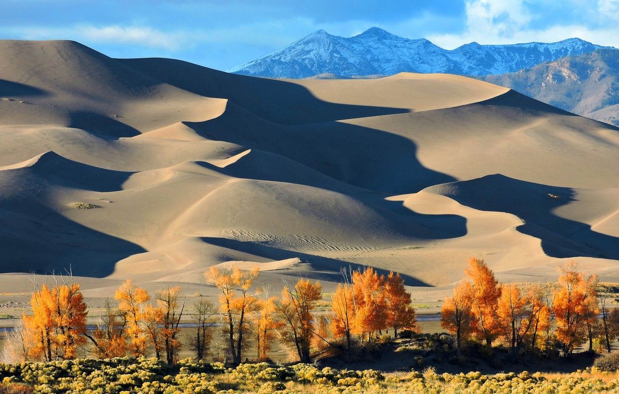 Písečné duny v národním parku Great Sand Dunes