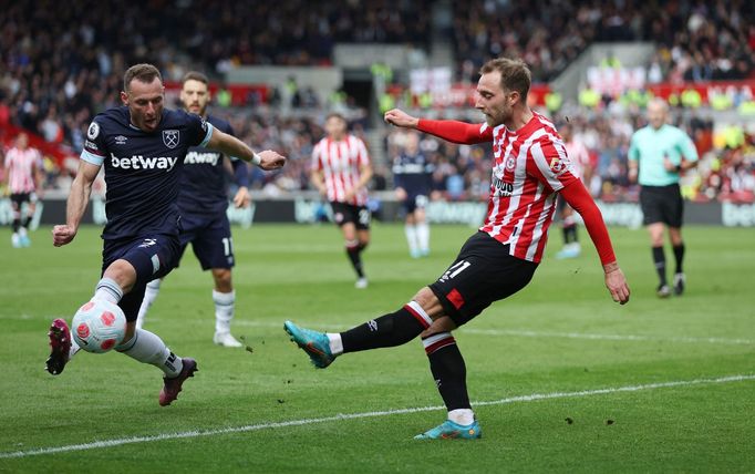 Brentford - West Ham (Vladimír Coufal, Christian Eriksen)