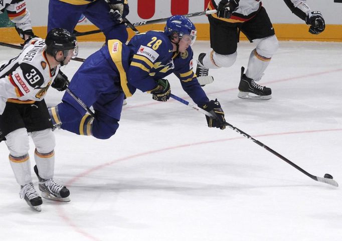 MS v hokeji 2012: Švédsko - Německo (Greilinger, Jonas Brodin)