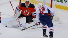 hokej, NHL 2021, Washington Capitals at New Jersey Devils, Jakub Vrána gól