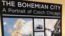 Plakát k české historii Chicaga v Masarykově škole.