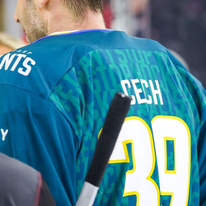 Petr Čech v dresu Belfast Giants