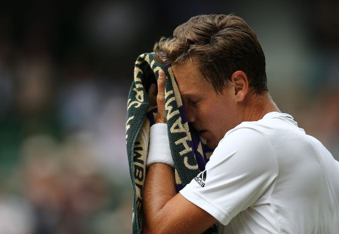 Tomáš Berdych v semifinále Wimbledonu 2016