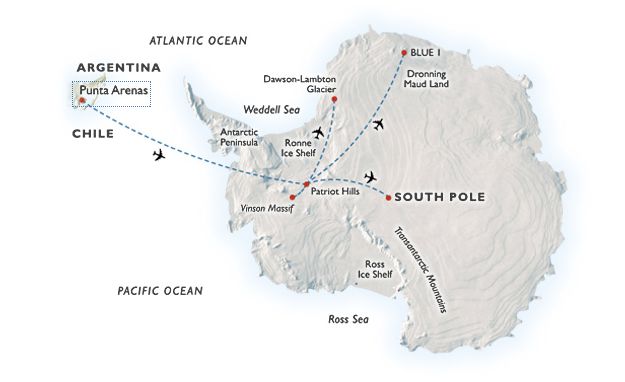 bém mapa antarktida