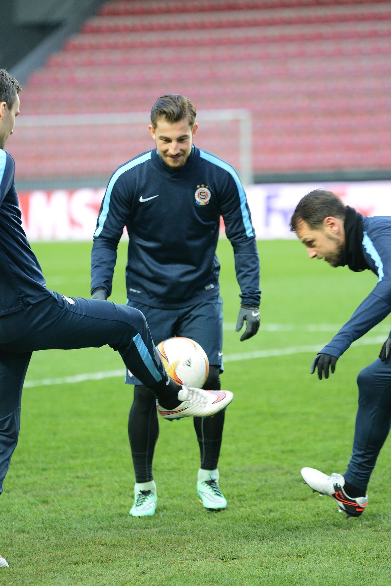 Trénink Sparty před osmifinále Evropské ligy proti Laziu Řím, 9.3.2016