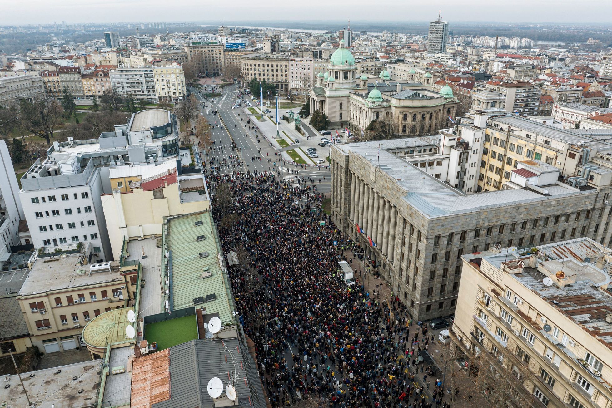 Demonstrace - Srbsko