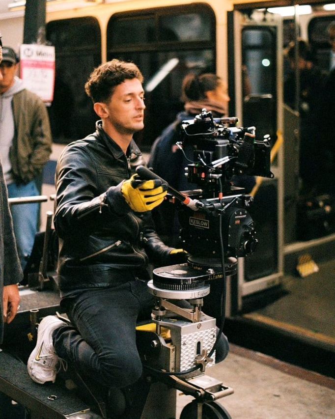 Fotka z natáčení filmu Duben