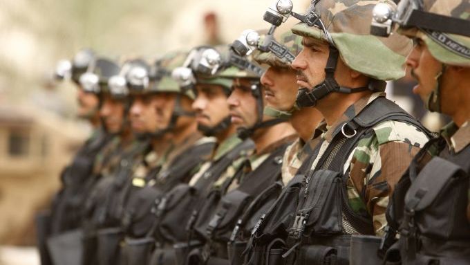 Nastoupená jednotka irácké armády