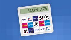 Parlamentni volby 2025 - Volební kalkulačka - Ikona, poutaci foto