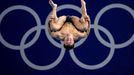 Paris 2024 Olympics - Diving - Men's 3m Springboard Semifinal - Aquatics Centre, Saint-Denis, France - August 07, 2024. Jordan Christopher Houlden of Britain in action. R