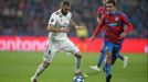 Karim Benzema v zápase LM Plzeň - Real Madrid