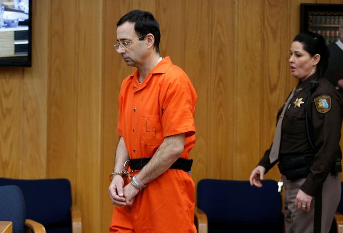 Bývalý lékař gymnastické reprezentace USA Larry Nassar.