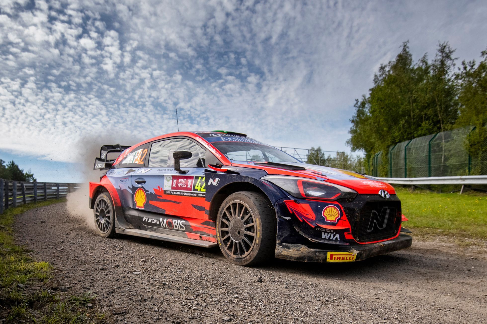 Craig Breen, Hyundai na trati Belgické rallye 2021
