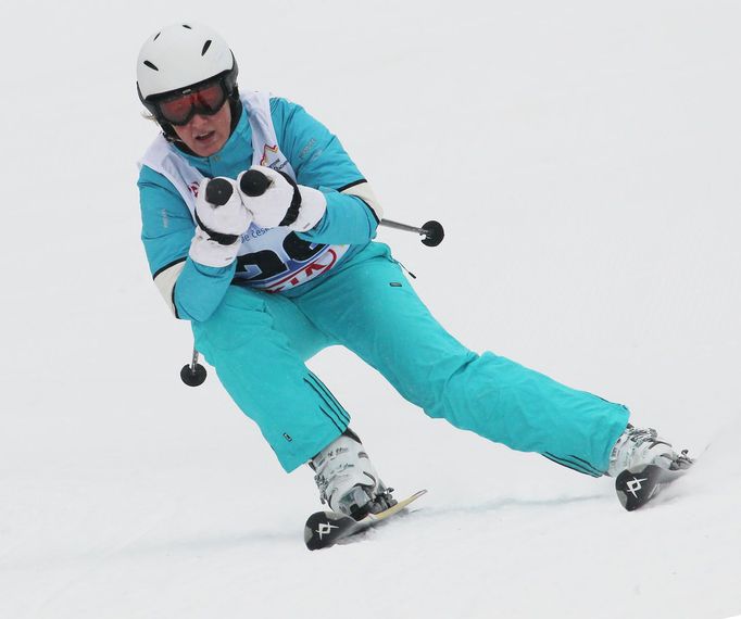 Novináři na lyžařském sjezdu RWE KSN cup 2013